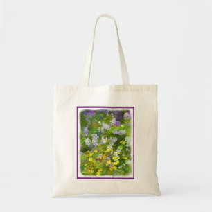 Wildflowers Impasto Painting - Original Flower Art Tote Bag