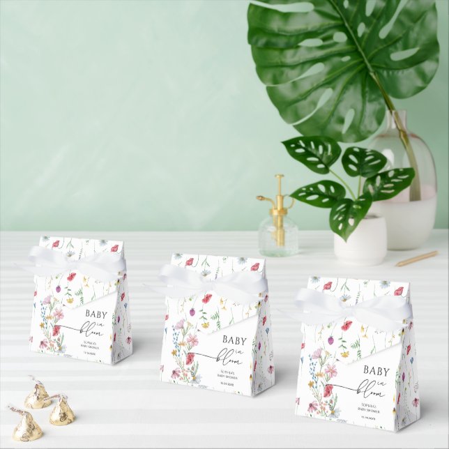 Wildflowers in Bloom Baby Shower Favor Box (Multiple)