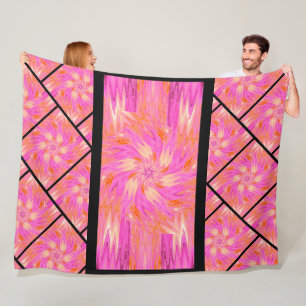 Wildflowers in Pastels 10 Fleece Blanket