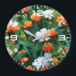 Wildflowers in The Field-20632 Large Clock<br><div class="desc">Wildflowers in The Field-20632</div>
