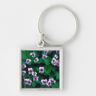 Wildflowers in the forest keychain