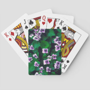 Wildflowers in the forest playing cards