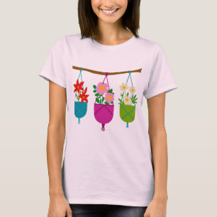 wildflowers in vibrant planters T-Shirt