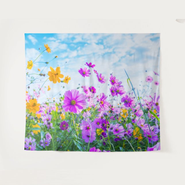 Wildflowers landscape photo tapestry (Front (Horizontal))