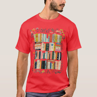 Wildflowers Library Bookish Flower Book Lover T-Shirt