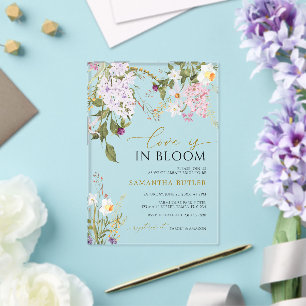 Wildflowers Love is in Bloom Shower Invitation