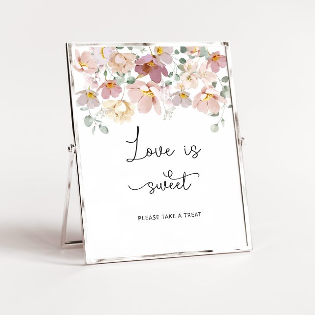 Wildflowers Love is sweet take a treat Poster (Creator Uploaded)