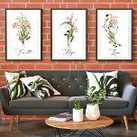 Wildflowers Love Poster<br><div class="desc">Wildflowers Love. Part of a set of 3, also Faith, Hope. Have them matted/frame for a lovely wall display.
https://www.zazzle.com/wildflowers_faith_poster-228883997407860938
https://www.zazzle.com/wildflowers_hope_poster-228242669262511582</div>