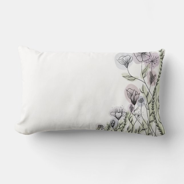 Wildflowers  lumbar pillow (Front)