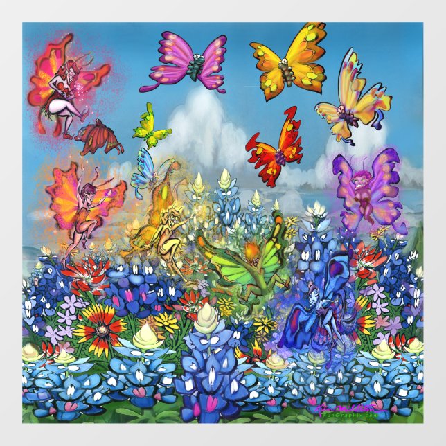 Wildflowers Magic Window Cling (Sheet)