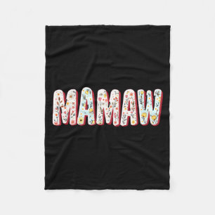 Wildflowers mamaw floral mother's day mamaw long fleece blanket