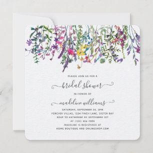 Wildflowers Meadow Bridal Shower Invitation