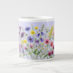 Wildflowers meadow watercolours. Specialty Mug