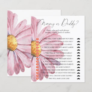 Wildflowers mommy or daddy baby shower game