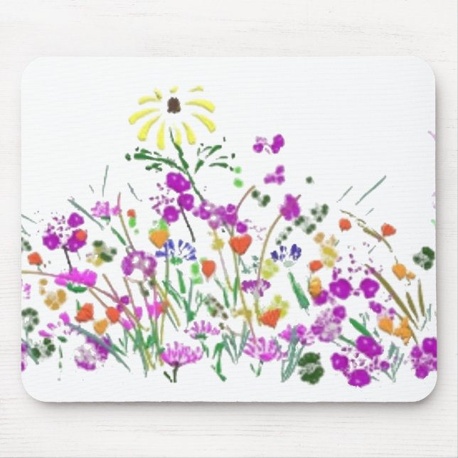 Wildflowers Mouse Pad (Front)