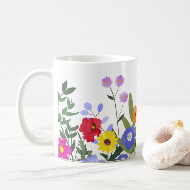 Wildflowers Mug (With Donut)