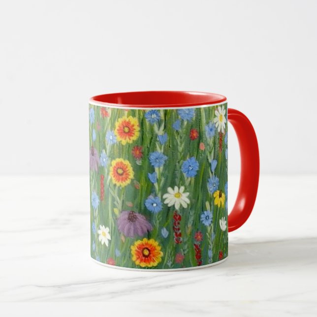 Wildflowers Mug with Indian Blanket Flowers (Front Right)