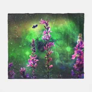 Wildflowers N Bee Against The World Fleece Blanket