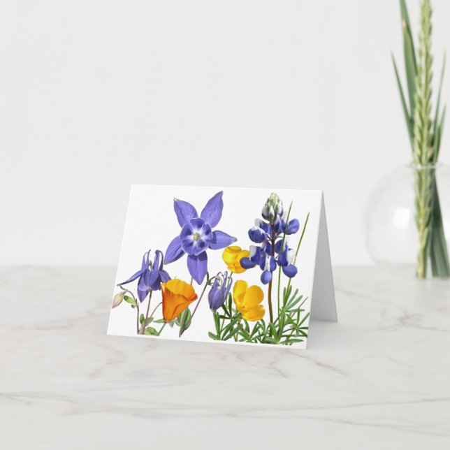 Wildflowers note card (Front)