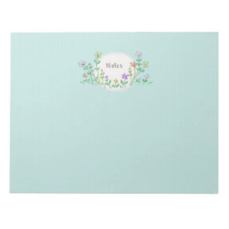 Wildflowers notepad
