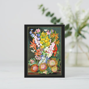 Wildflowers of Ceres, South Africa Holiday Postcard
