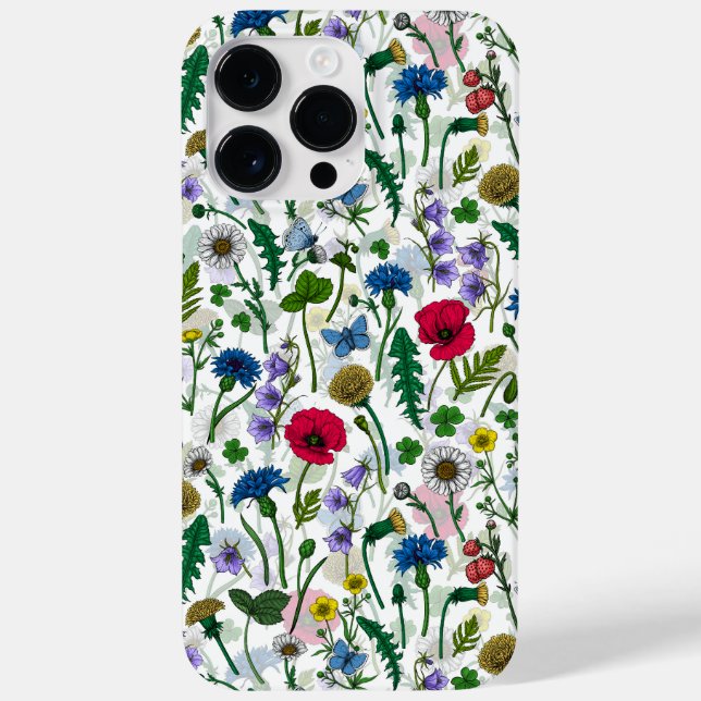 Wildflowers on off white Case-Mate iPhone case (Back)