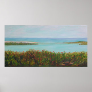 WILDFLOWERS ON THE BAY Poster