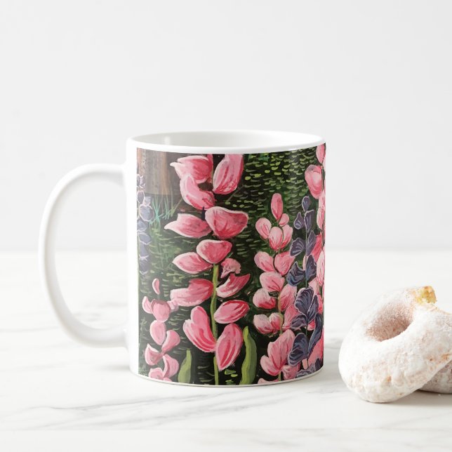 Wildflowers Original Artwork Mug (With Donut)