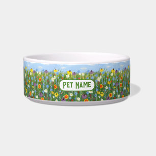 Wildflowers Pet Bowl