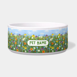 Wildflowers Pet Bowl