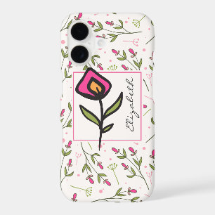 Wildflowers - Pink and Orange Petals Personalized