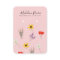 Wildflowers Pink Handmade Earring Display Card