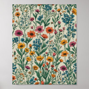 Wildflowers Poster