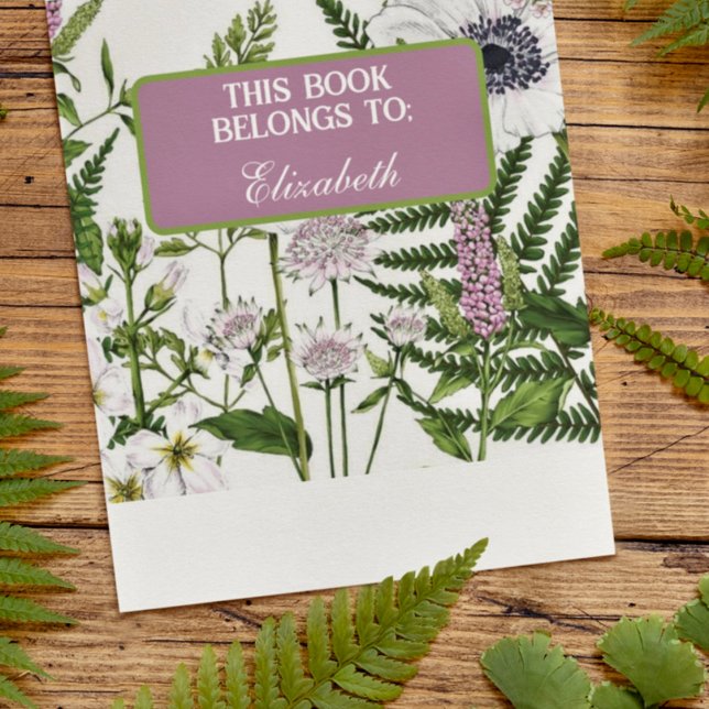Wildflowers reading book  square sticker (Creator Uploaded)