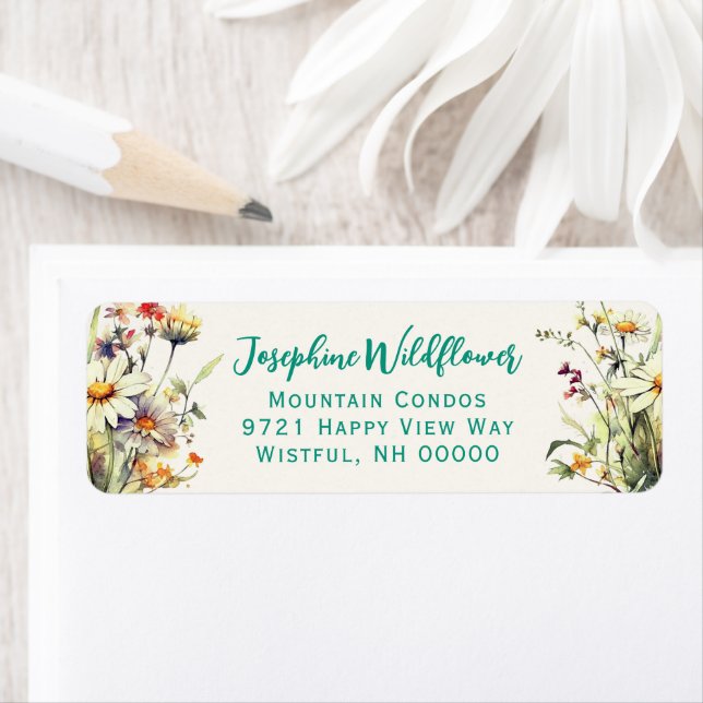 Wildflowers Return Address Labels (Insitu)