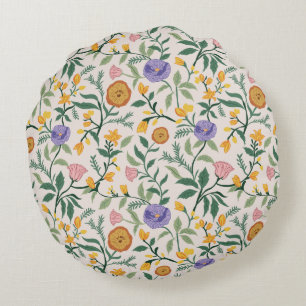 Wildflowers Round Pillow