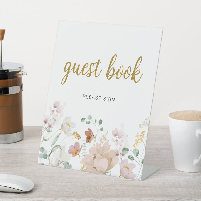 Wildflowers Shower Guestbook Sign (In SItu)