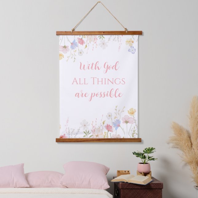 WILDFLOWERS Spring Floral  Hanging Tapestry (Bedroom)