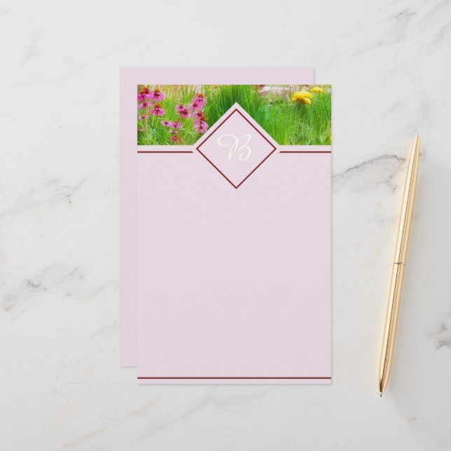 Wildflowers  stationery (Front/Back In Situ)