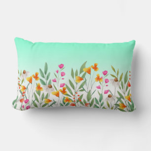Wildflowers Sublimation Lumbar Pillow