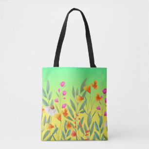 Wildflowers Sublimation Tote Bag