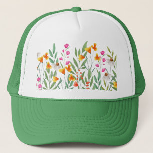 Wildflowers Sublimation Trucker Hat