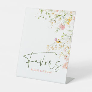 Wildflowers Summer Meadow Favours Sign