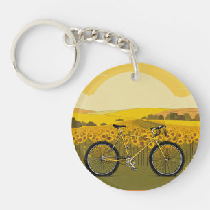 Wildflowers Sun  Keychain