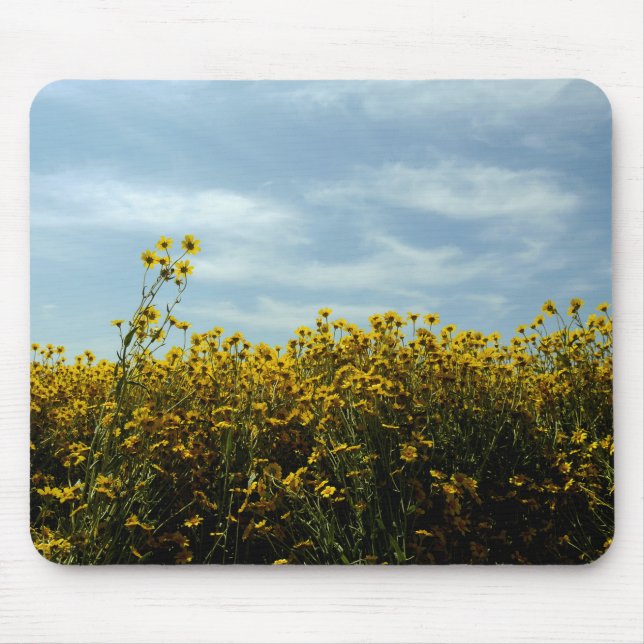 Wildflowers Sunflowers Mouse Pad (Front)