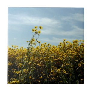 Wildflowers Sunflowers Tile
