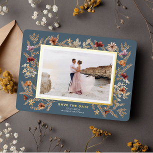 Wildflowers Surround Save the Date