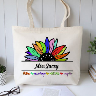 Wildflowers Teachers Appreciation, custom teacher  Tote Bag