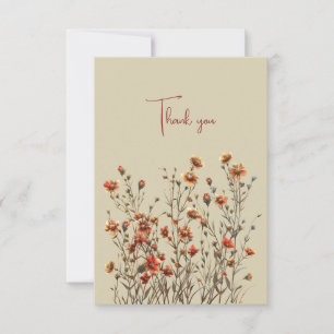  Wildflowers Thank You Wedding Gift Monetary