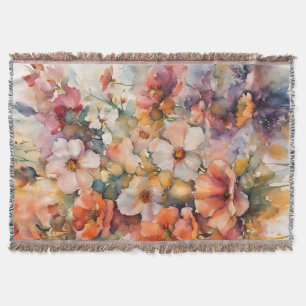 wildflowers throw blanket